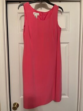 Jones New York Suit -Pink Sleeveless Sheath Dress with Blazer